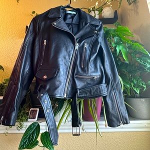 Antonio Melani Moto Leather Jacket